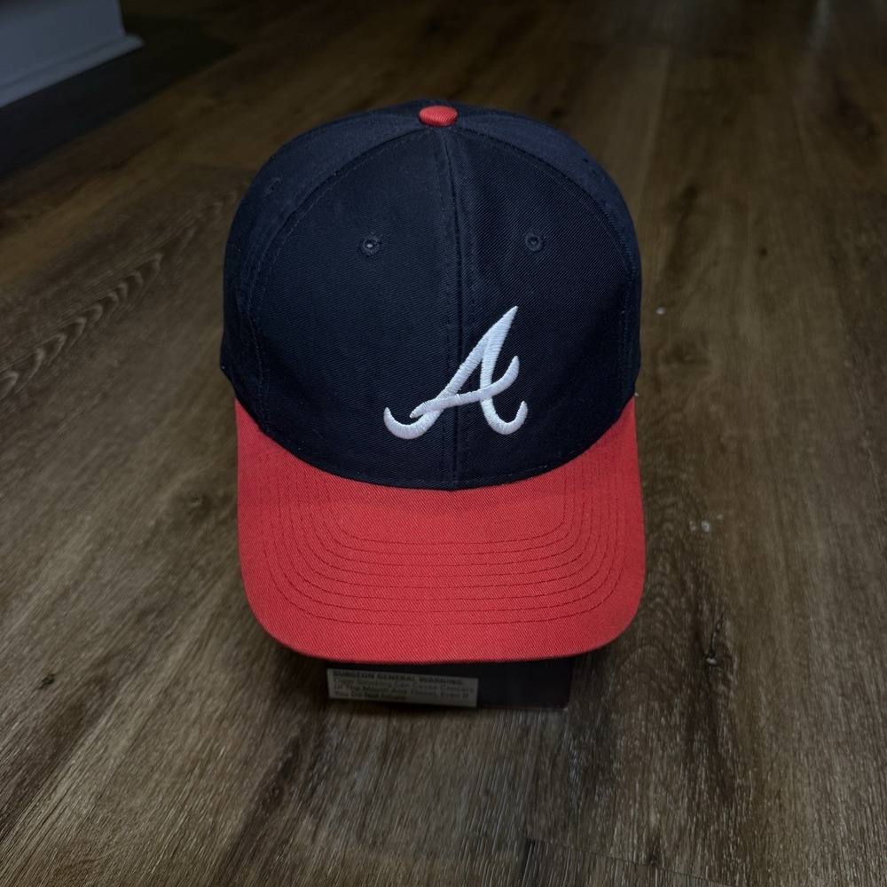 Vintage Atlanta Braves‎ Snapback Hat Navy Red 90s Twins Enterprise Coca Cola